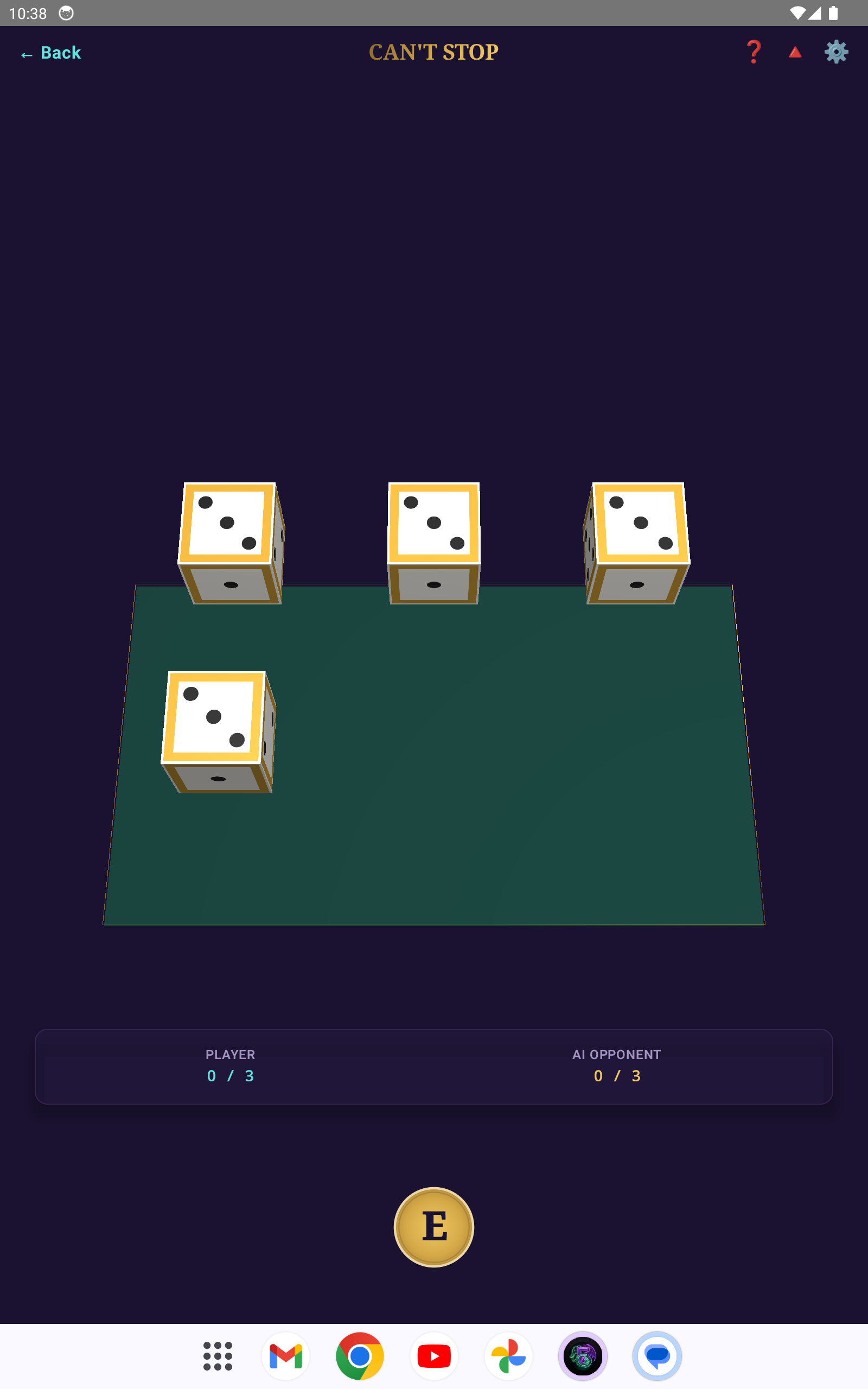 Can't Stop Android gameplay screenshot