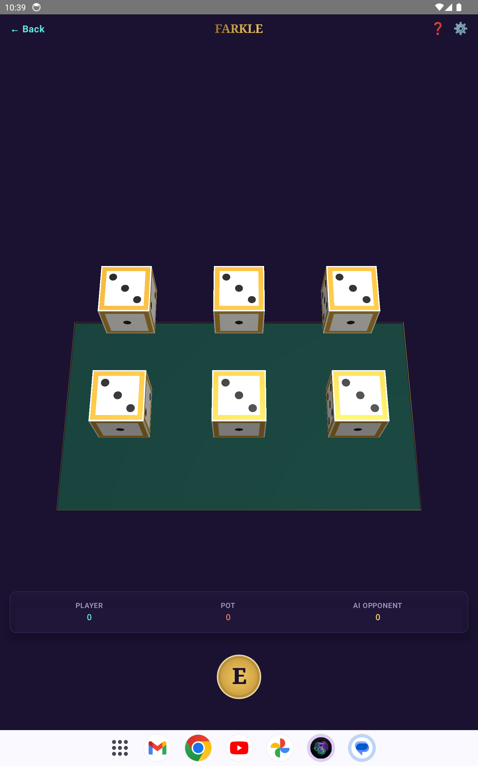 Farkle Android gameplay screenshot